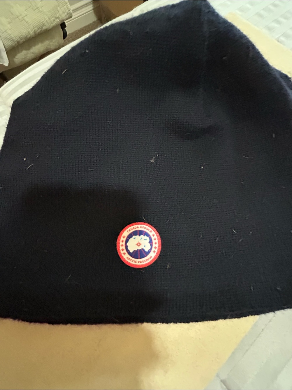 Canada Goose black beanie - Classic merino/fleece Knit Winter Hat